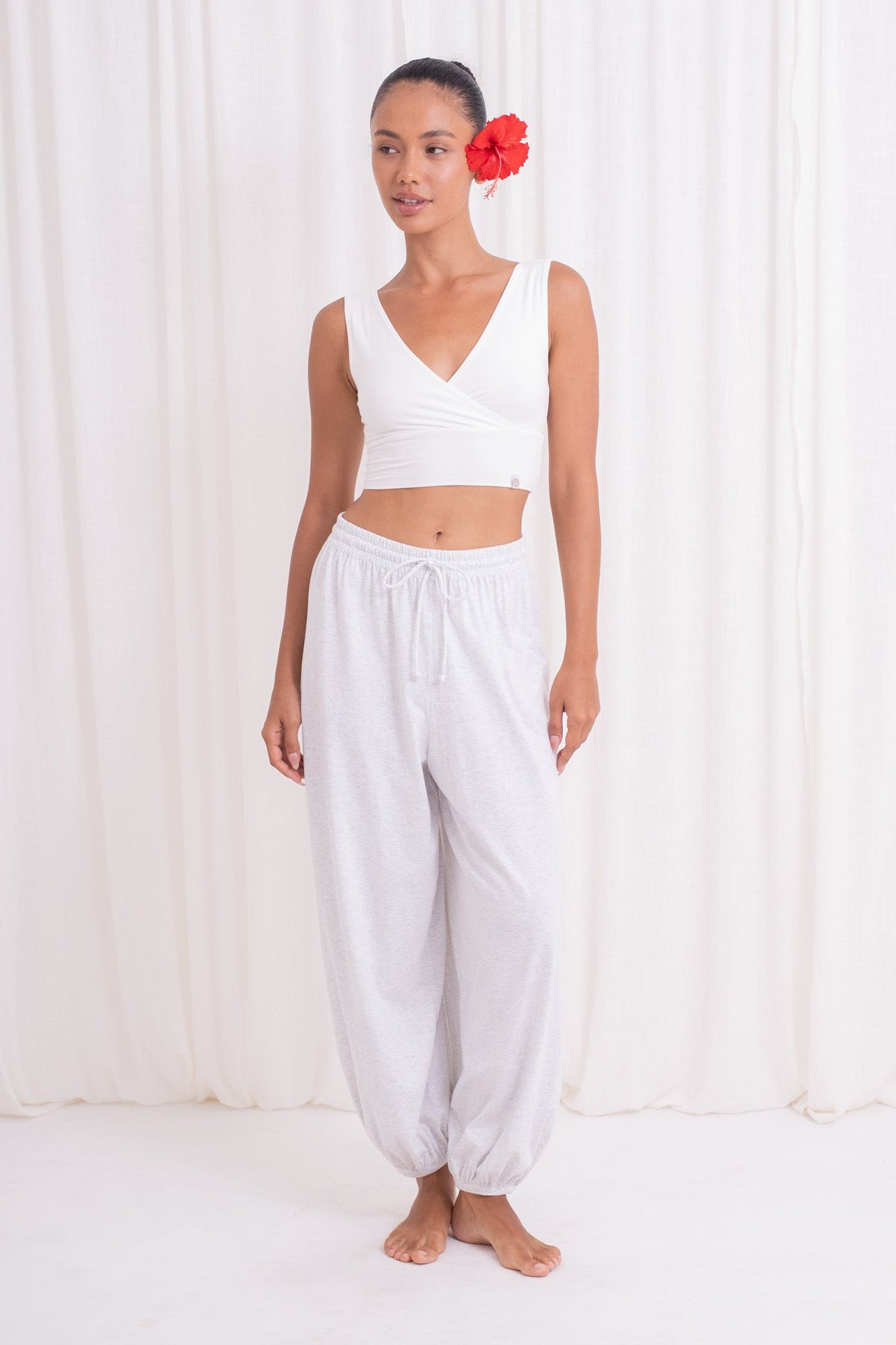 Soma Wide Joggers - Melange Gray