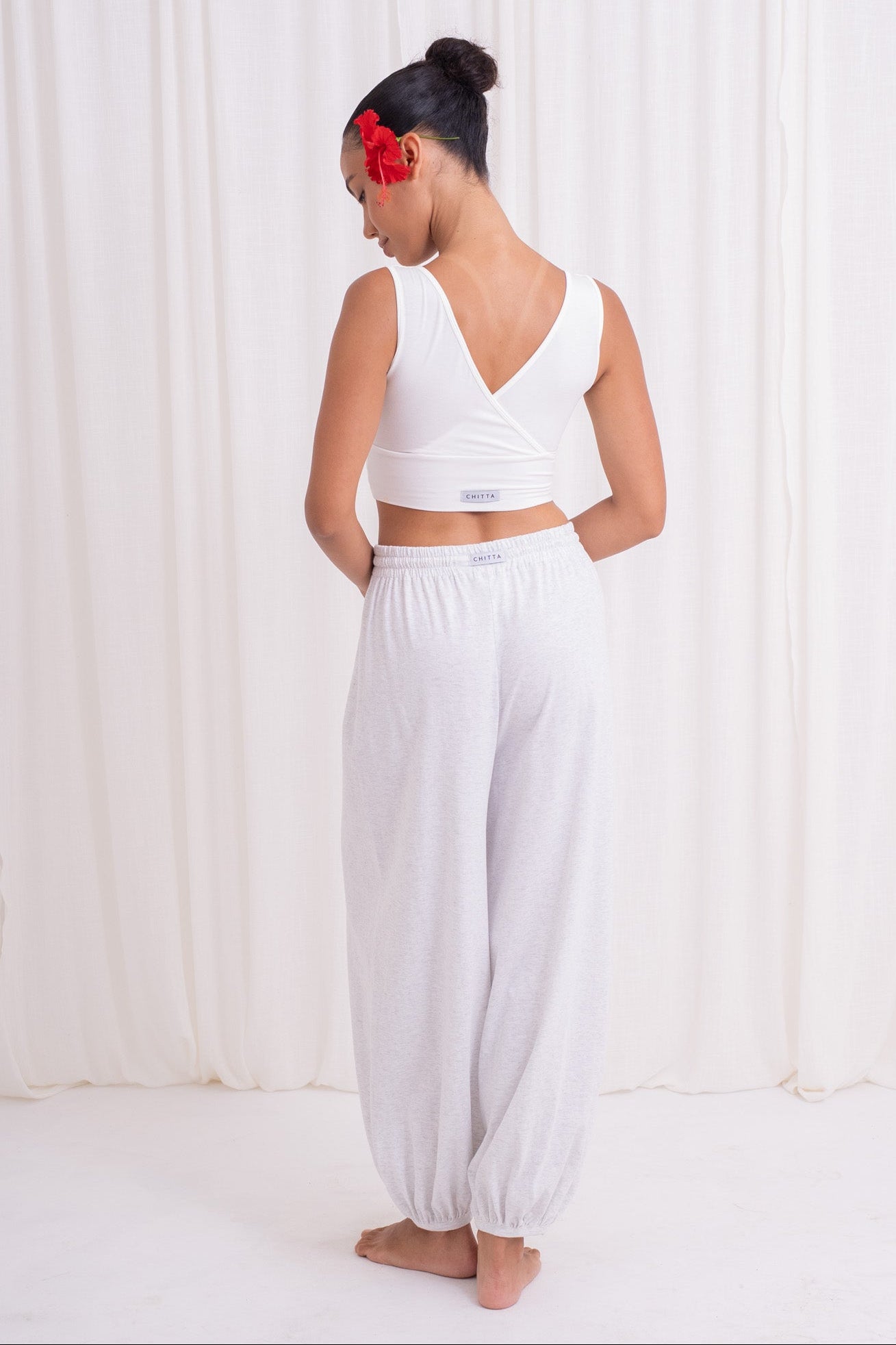 Soma Wide Joggers - Melange Gray