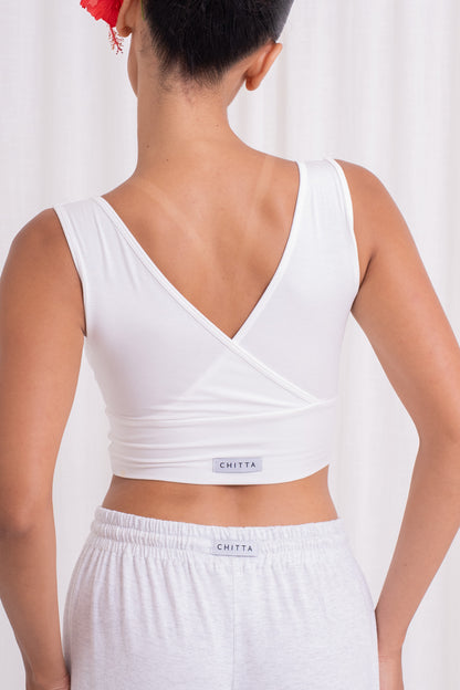 Drishti Wrap Top - Coconut Milk