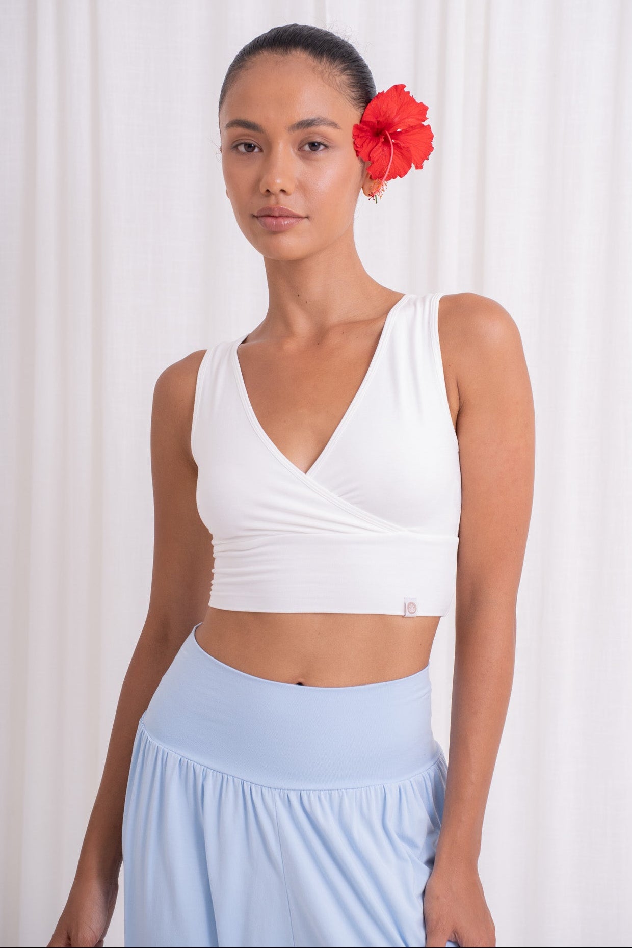 Drishti Wrap Top - Coconut Milk