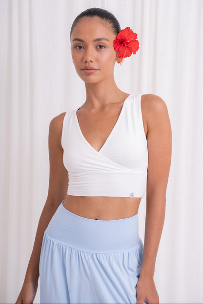 Drishti Wrap Top - Coconut Milk