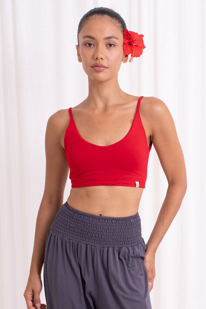 Dhara Strappy Back Top - Chilli