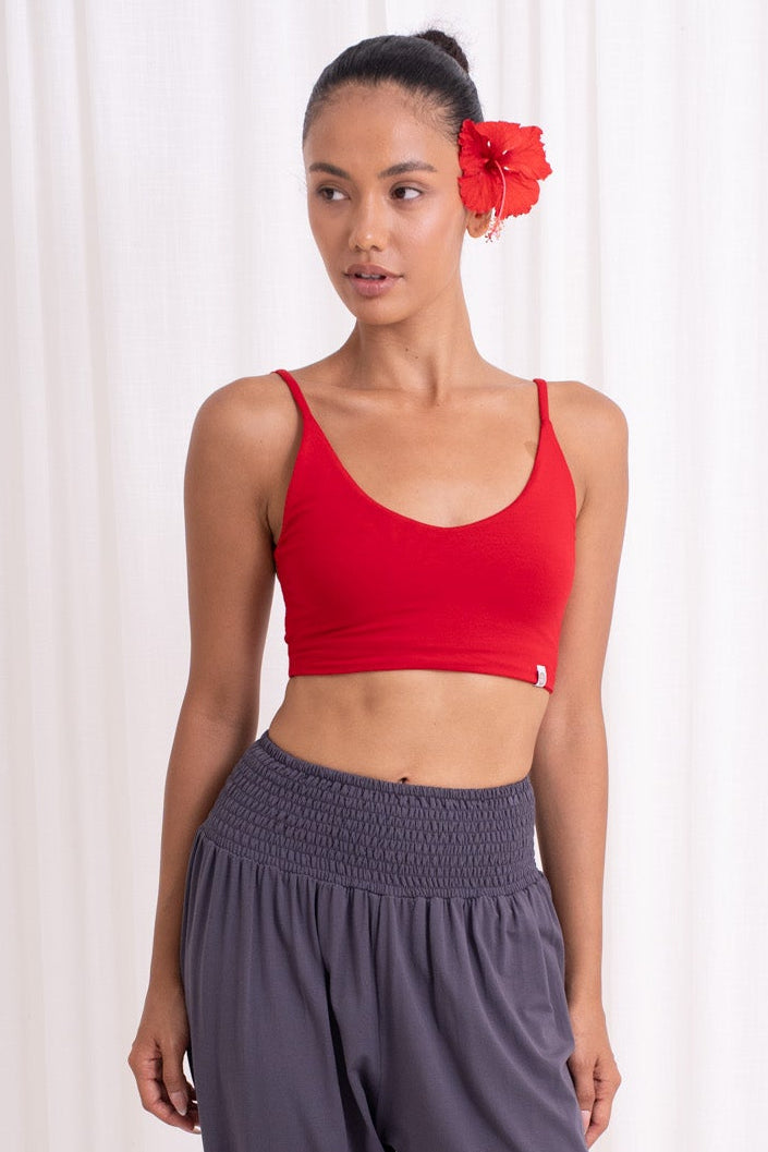 Dhara Strappy Back Top - Chilli