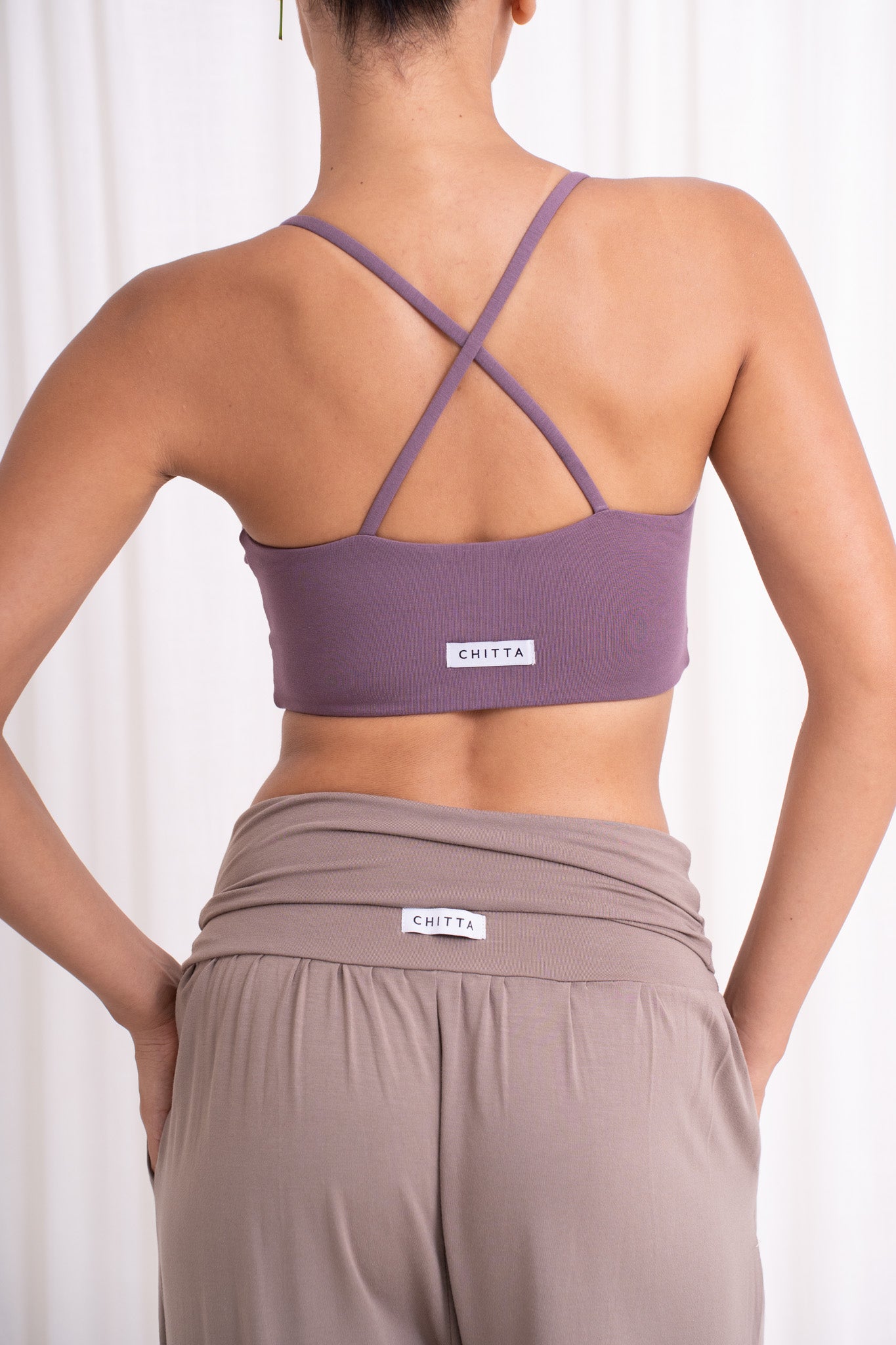 Shanti Wrap Top - Eggplant