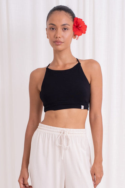 Ananda Cross Back Top - Black