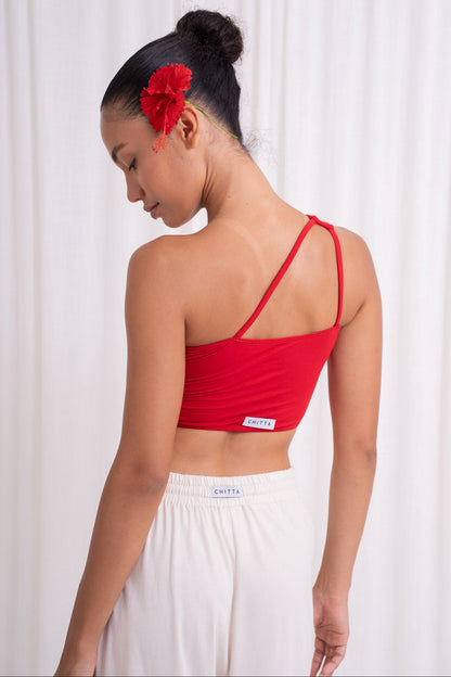 Satya Off-shoulder Top - Chili