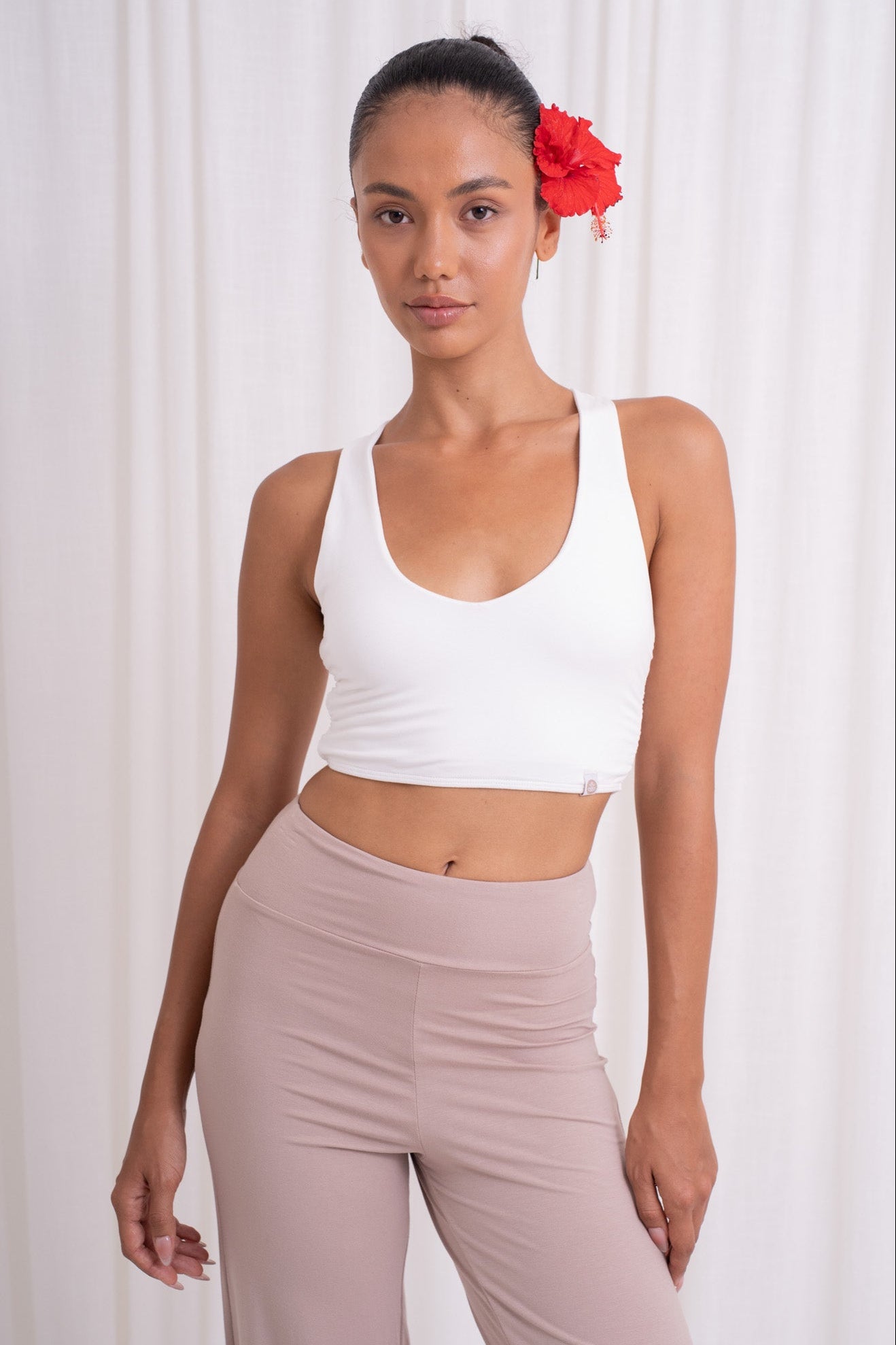 Nidra Cross Top - Coconut Milk