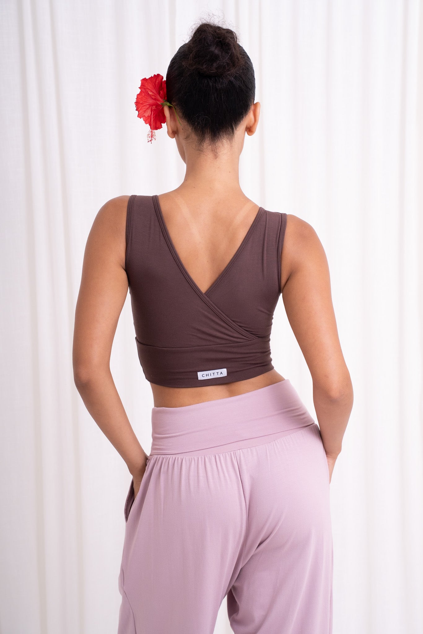 Drishti Wrap Top - Chocolate