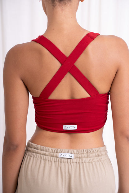 Nidra Cross Top - Wild Rose