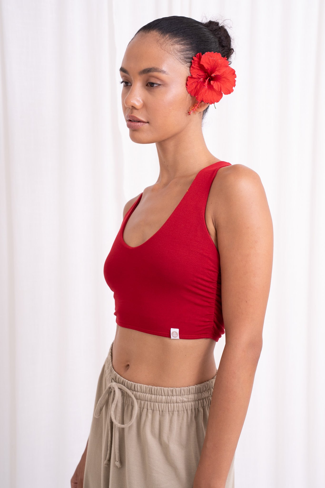 Nidra Cross Top - Wild Rose