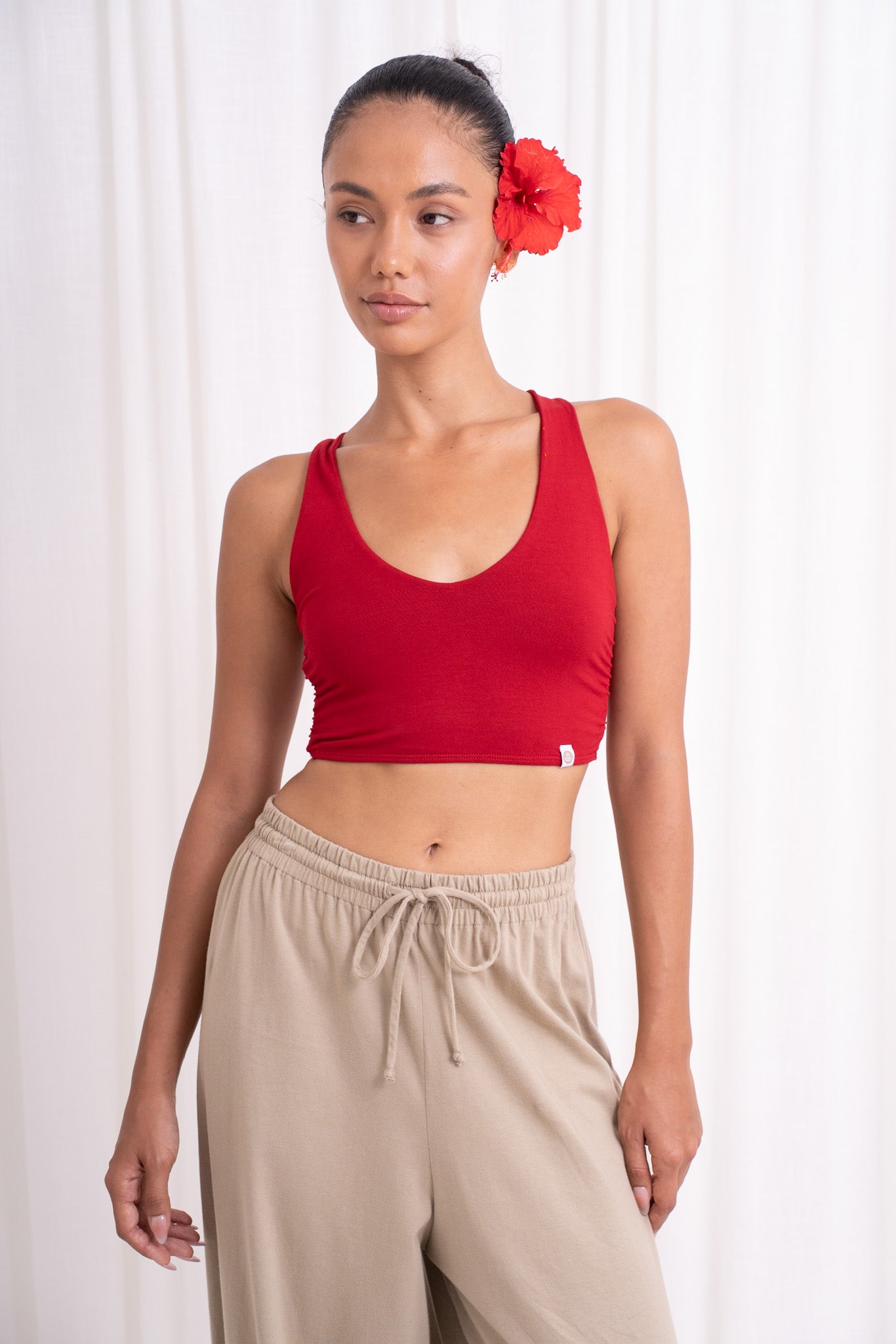 Nidra Cross Top - Wild Rose