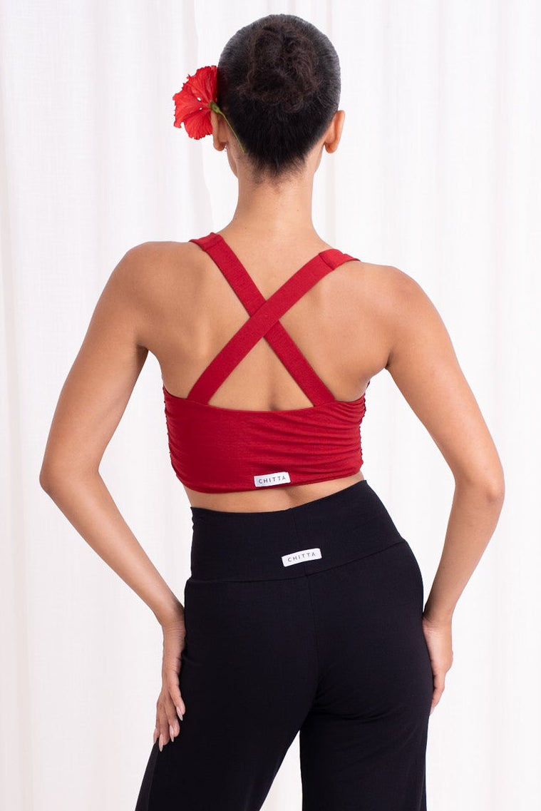 Nidra Cross Top - Wild Rose