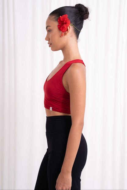 Nidra Cross Top - Wild Rose