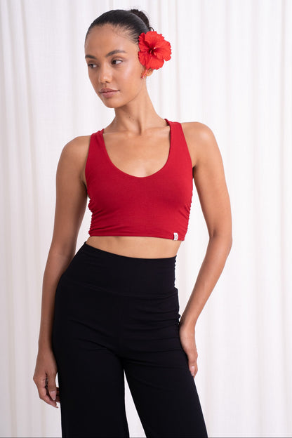 Nidra Cross Top - Wild Rose