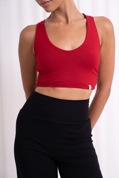 Nidra Cross Top - Wild Rose