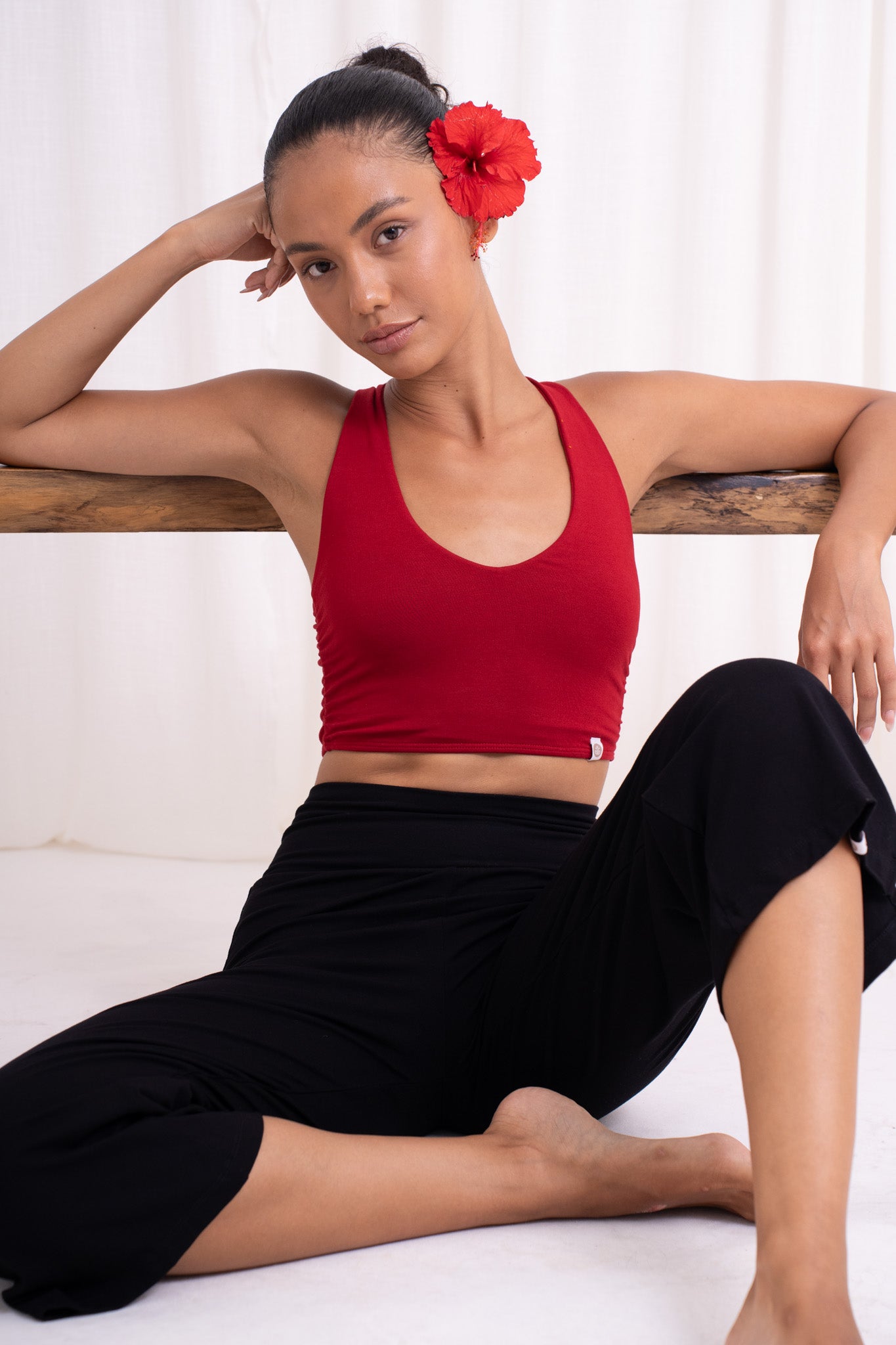 Nidra Cross Top - Wild Rose