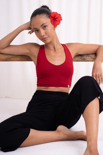 Nidra Cross Top - Wild Rose