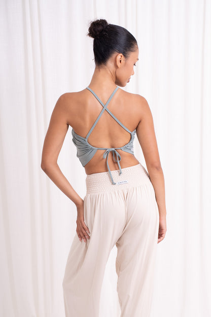 Turiya Halter-neck Top - Sage