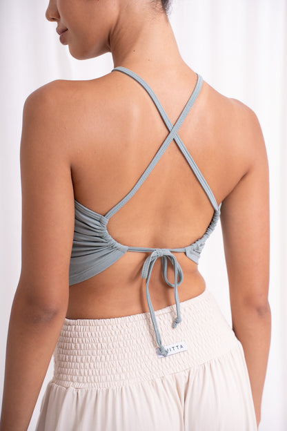 Turiya Halter-neck Top - Sage