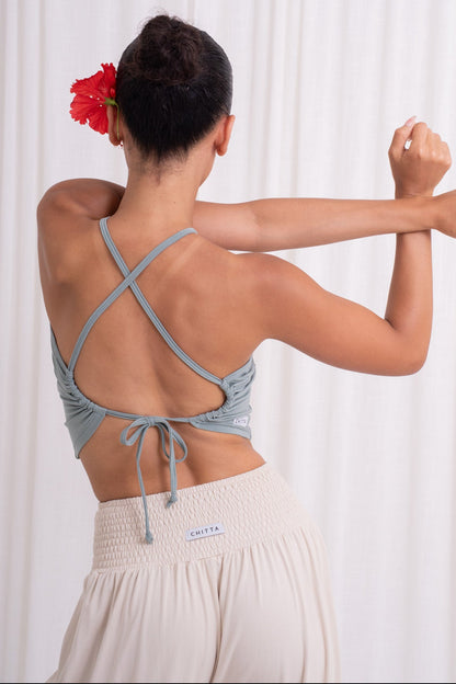 Turiya Halter-neck Top - Sage