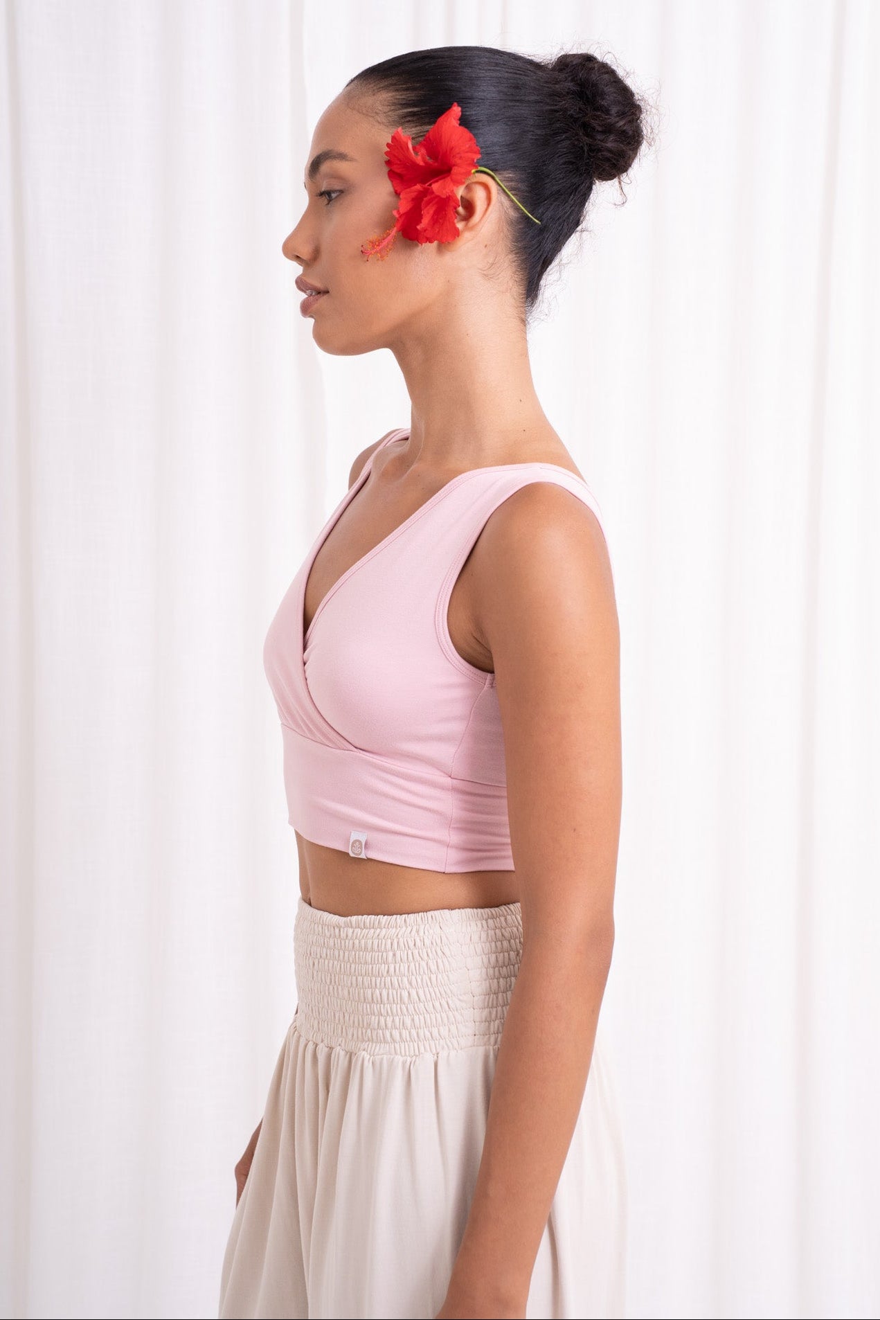 Drishti Wrap Top - Cherry Blossom
