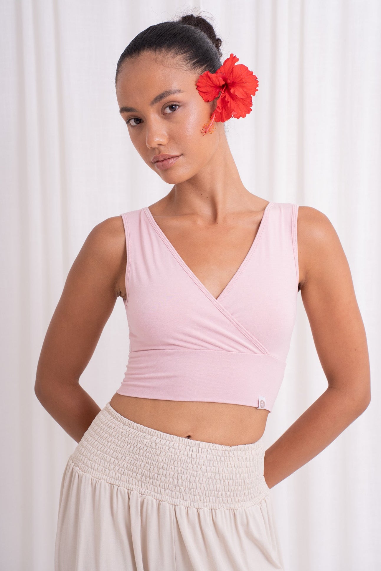 Drishti Wrap Top - Cherry Blossom