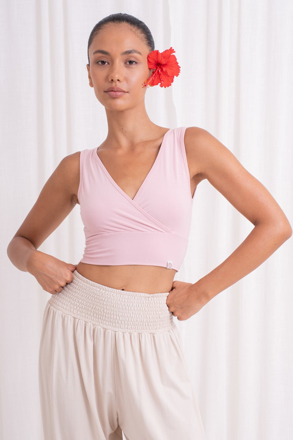 Drishti Wrap Top - Cherry Blossom