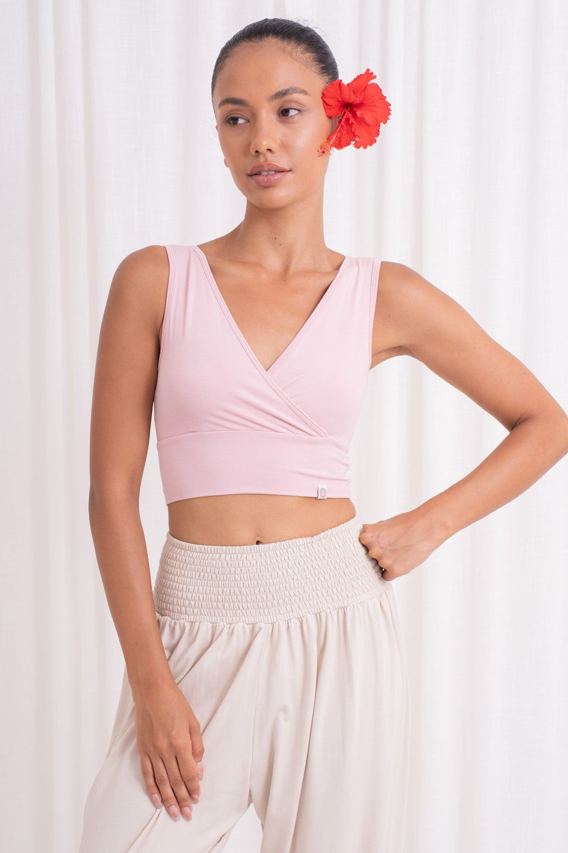 Drishti Wrap Top - Cherry Blossom