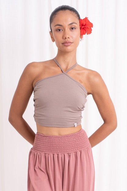 Turiya Halter-neck Top - Sable