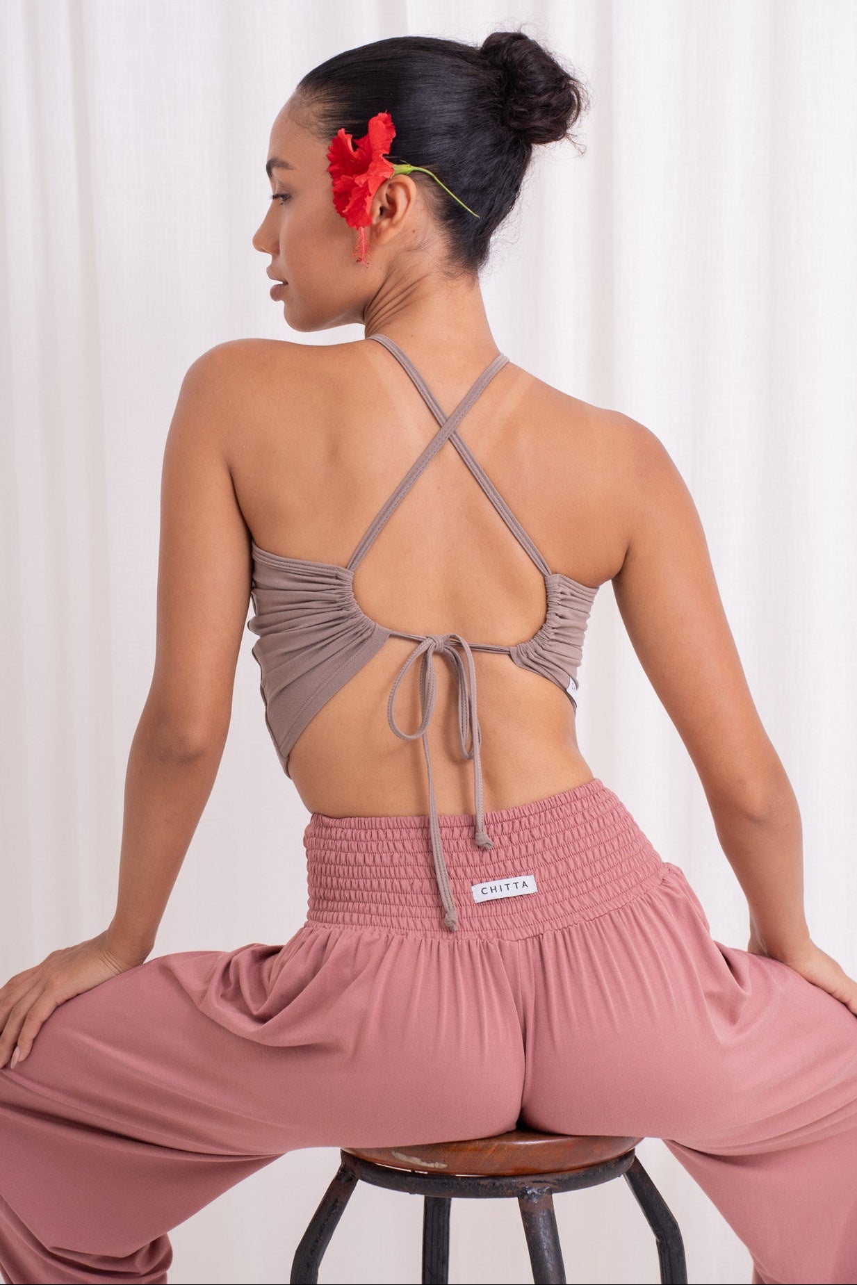 Turiya Halter-neck Top - Sable