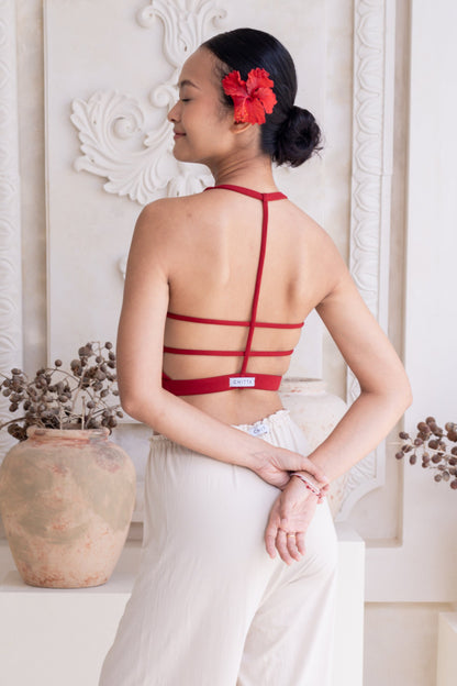 Kaya Strapline Top - Wild Rose
