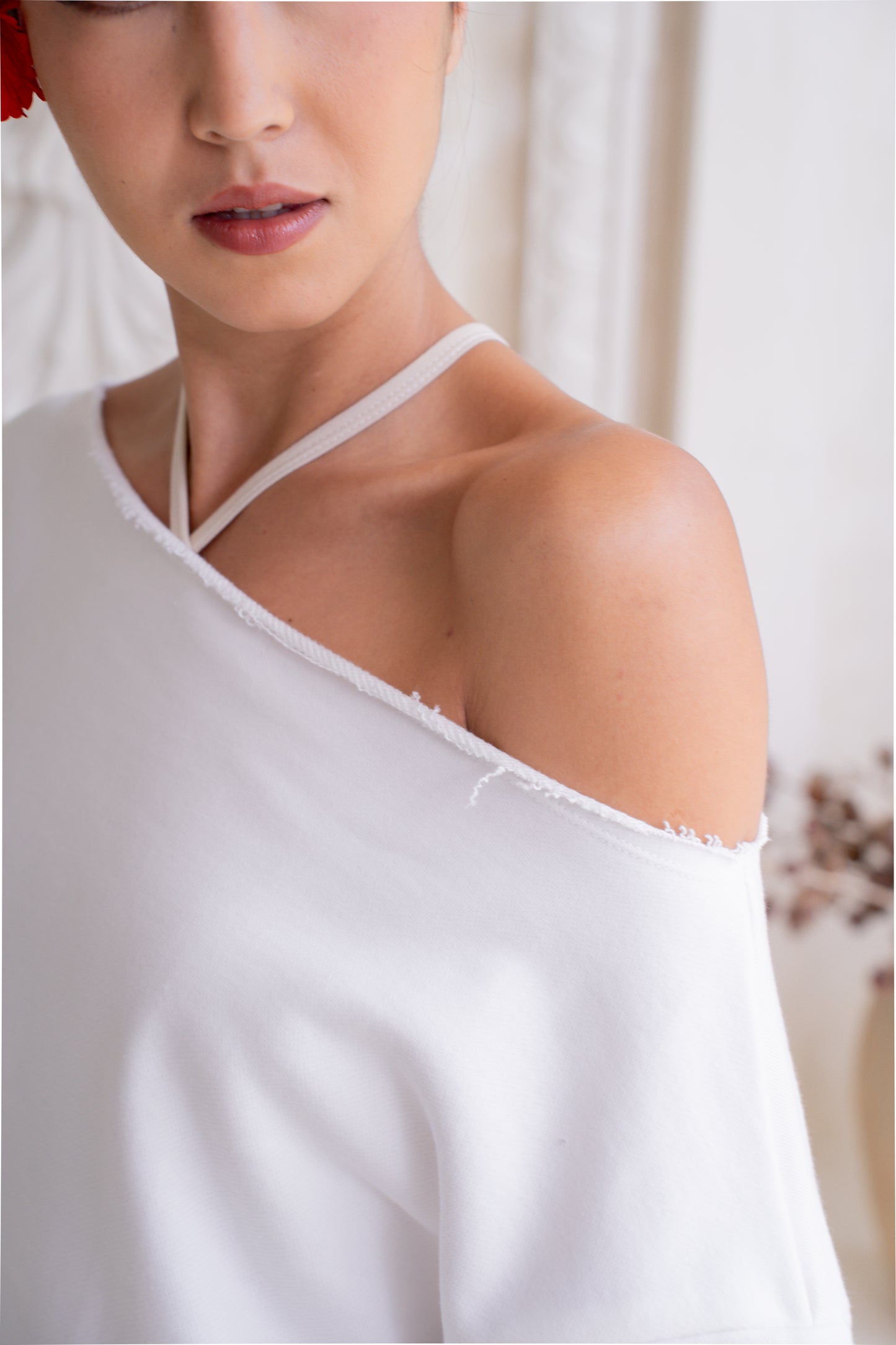 Asha Organic French Cotton Sweatshirt - Milk