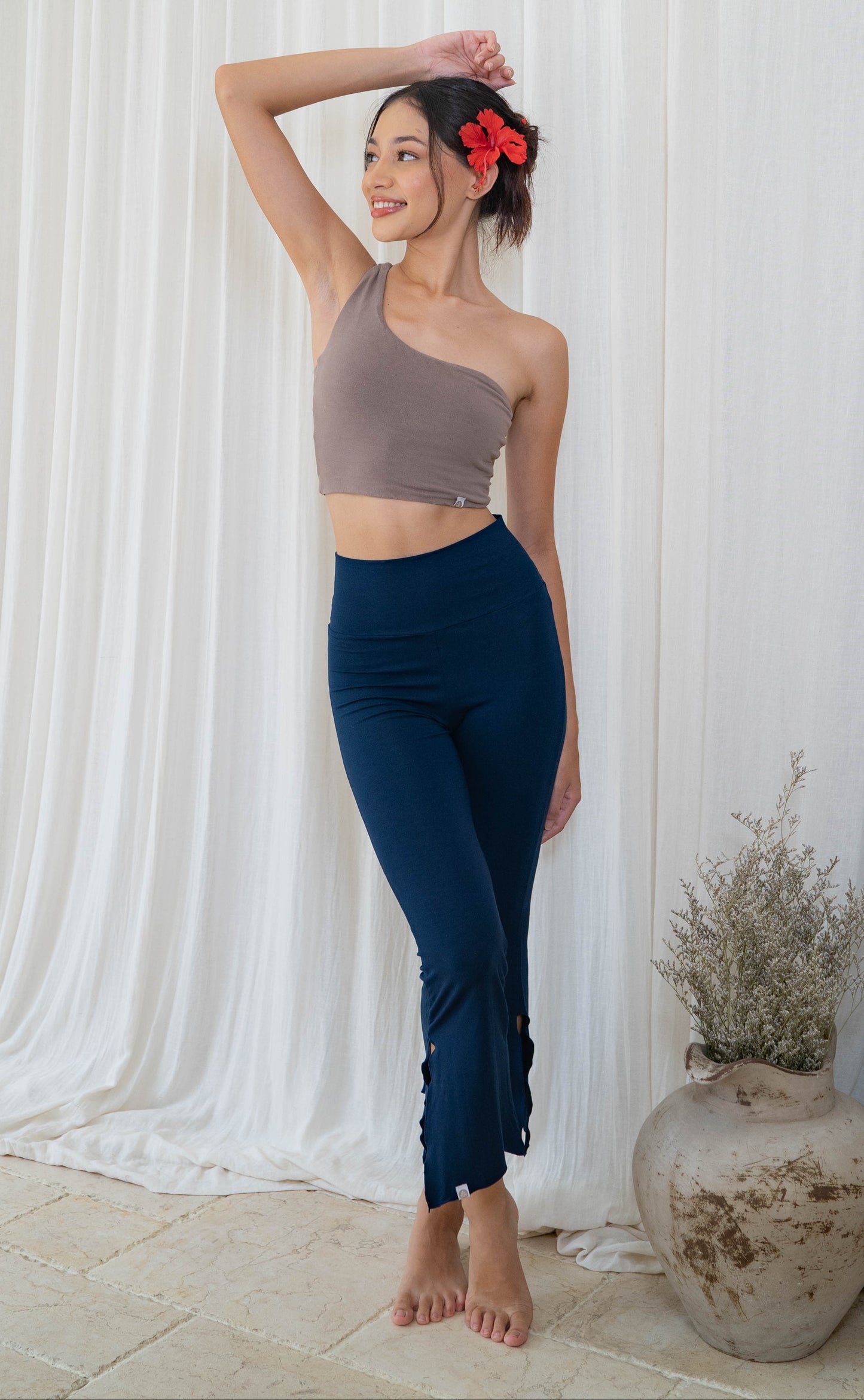 Chetna Flare Pants with Slit - Midnight
