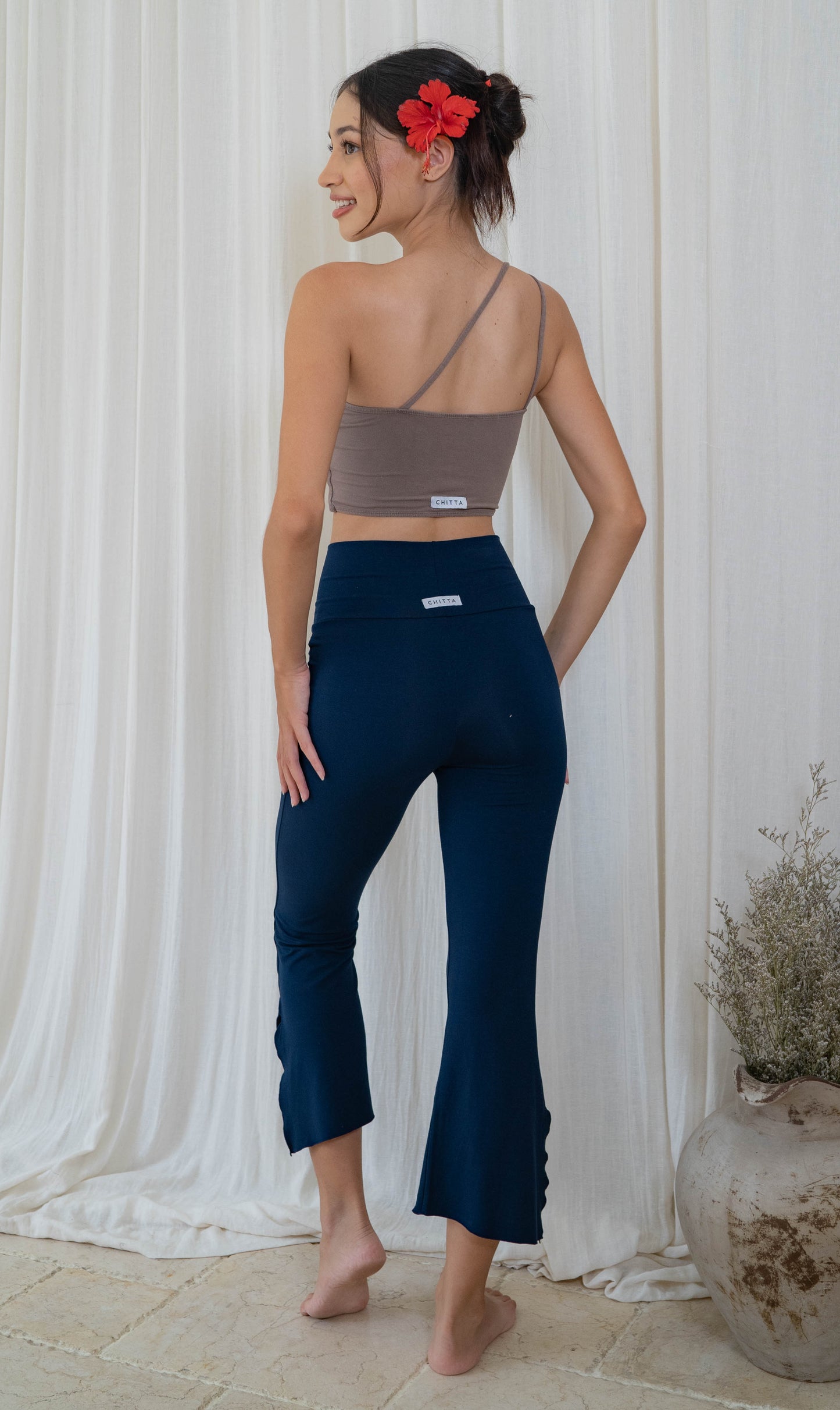 Chetna Flare Pants with Slit - Midnight