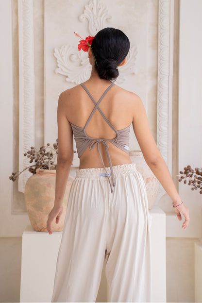 Turiya Halter-neck Top - Sable