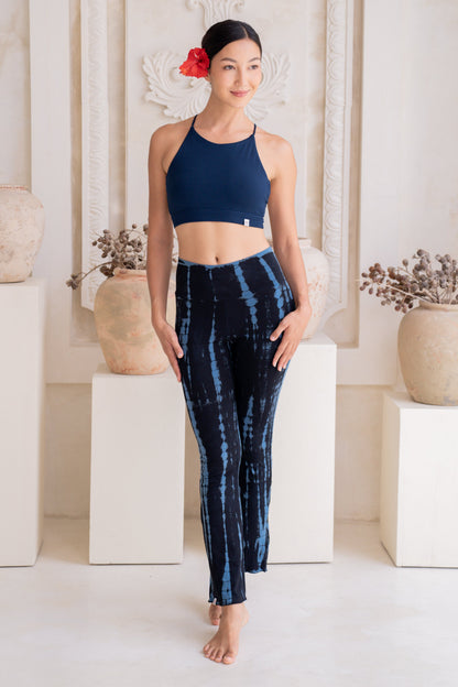 Sadhana Flare Pants - Tie-dye Navy