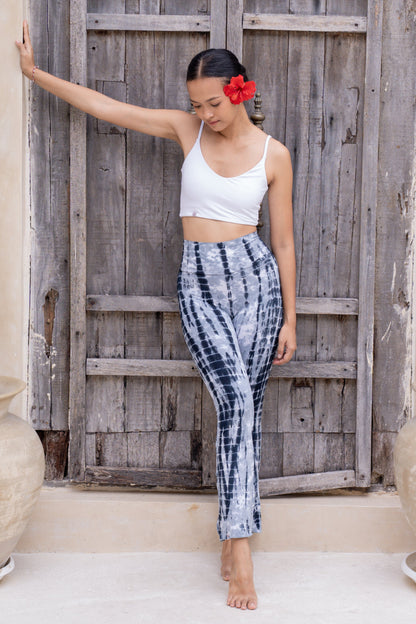 Sadhana Flare Pants - Tie-dye Baby Blue