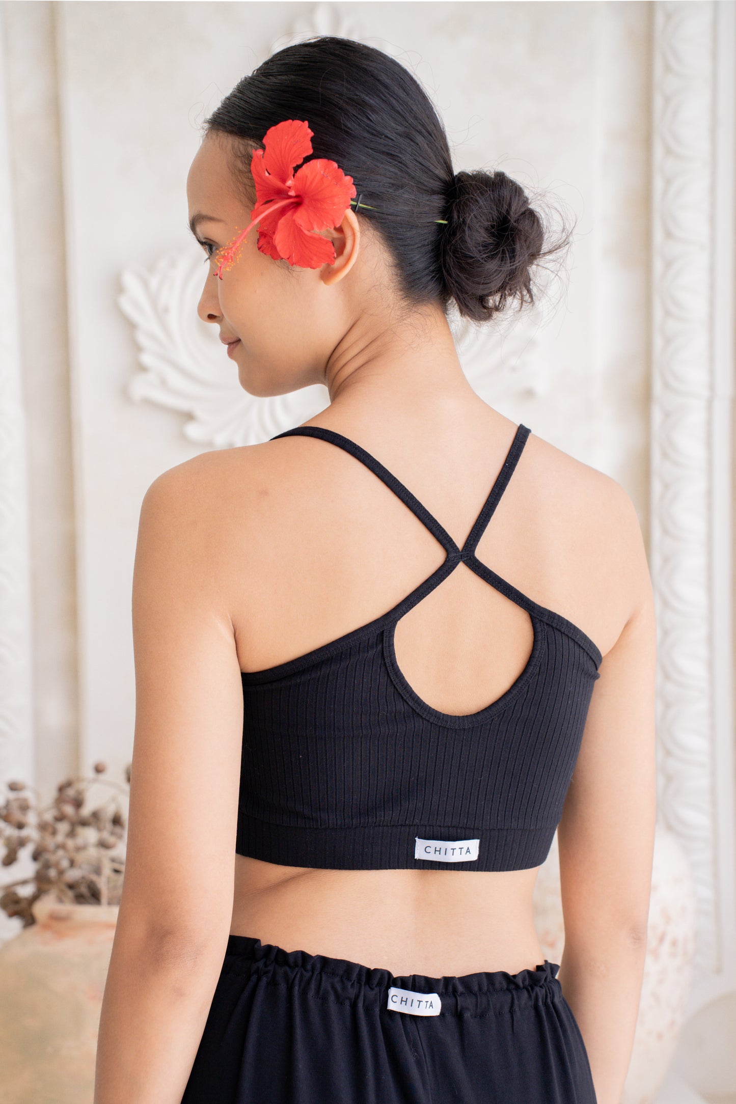 Vira Ribbed Top - Noir