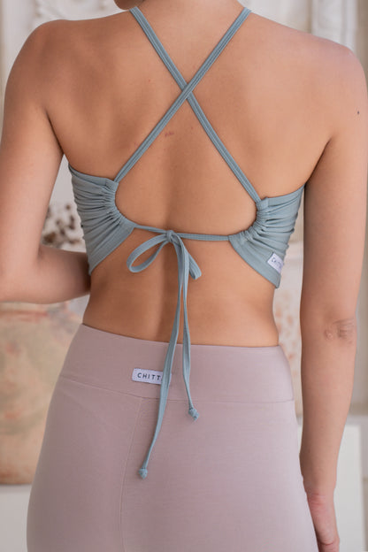 Turiya Halter-neck Top - Sage
