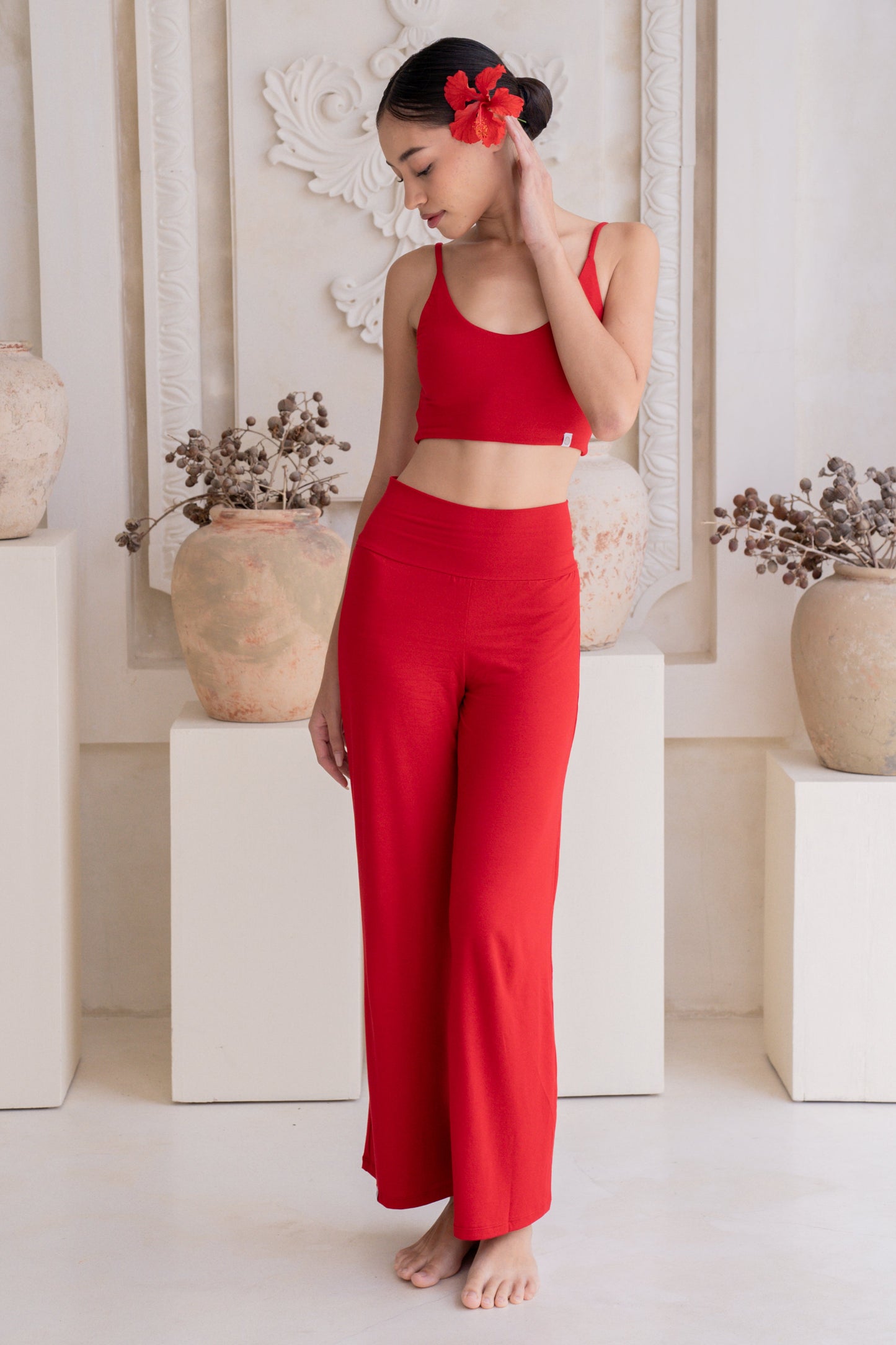 Mana Straight Pants - Chilli