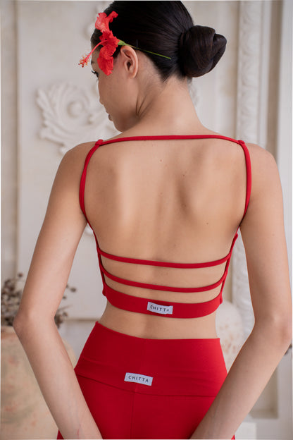 Dhara Strappy Back Top - Chilli