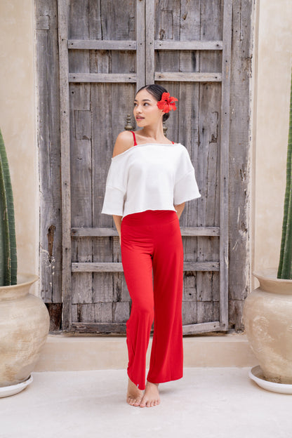 Mana Straight Pants - Chilli