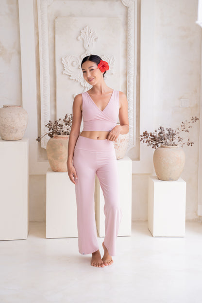 Mana Straight Pants - Cherry Blossom