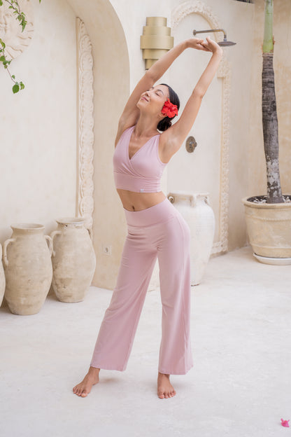 Mana Straight Pants - Cherry Blossom