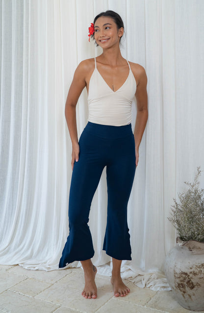 Chetna Flare Pants with Slit - Midnight