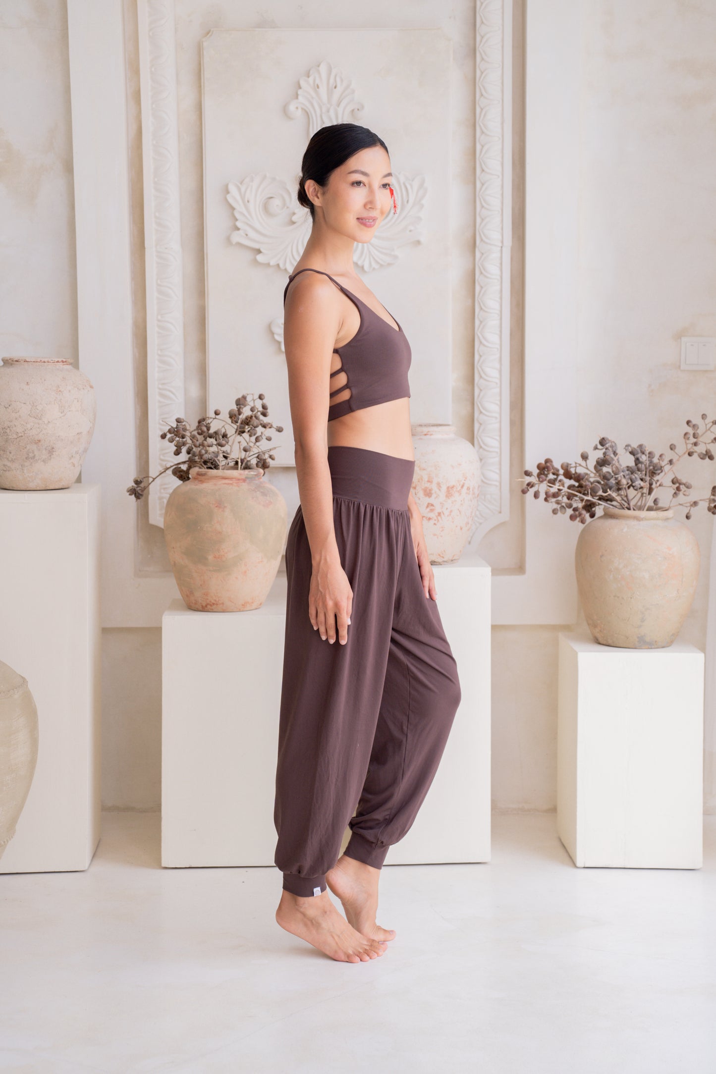 Samata Harem Pants - Chocolate