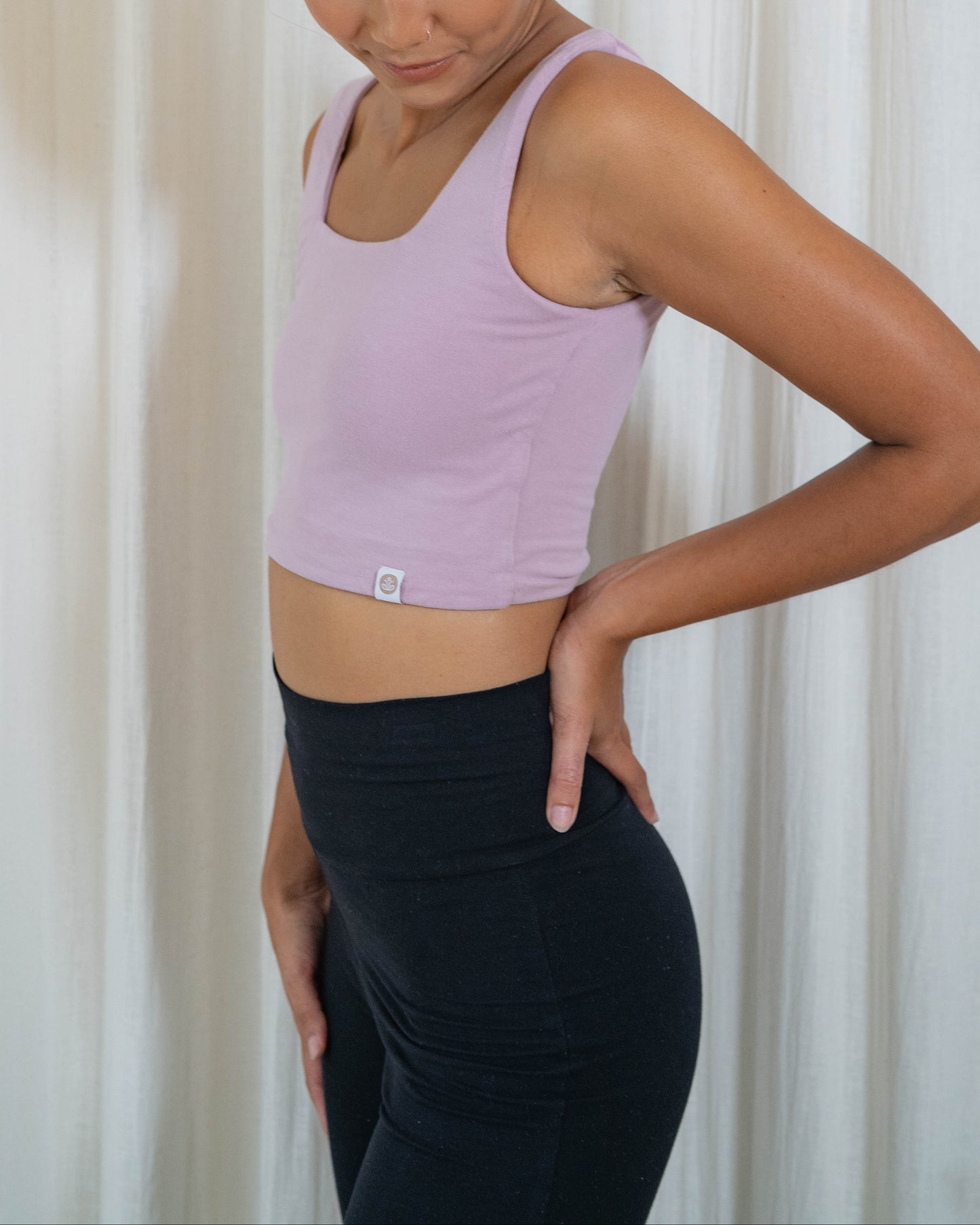 Devi Twist Back Top - Mauve