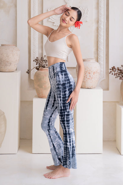 Sadhana Flare Pants - Tie-dye Baby Blue