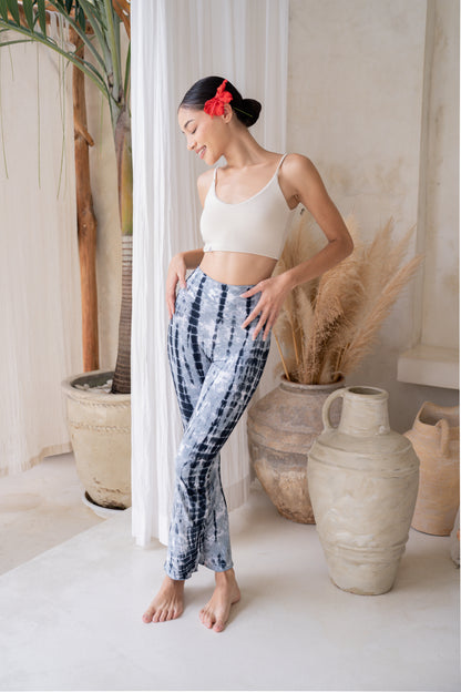 Sadhana Flare Pants - Tie-dye Baby Blue