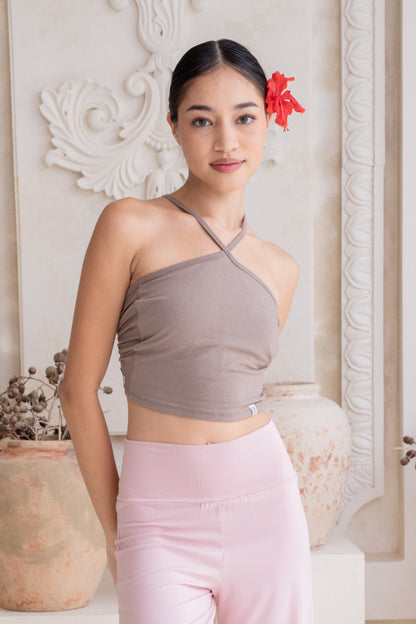 Turiya Halter-neck Top - Sable